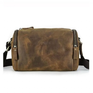 Bolsas Ombro Masculinas Bolsa Crossbody Couro Genuíno