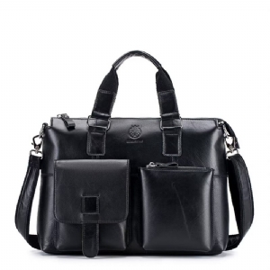 Bolsas Ombro Masculinas Couro Quadrado Distinto Holdall