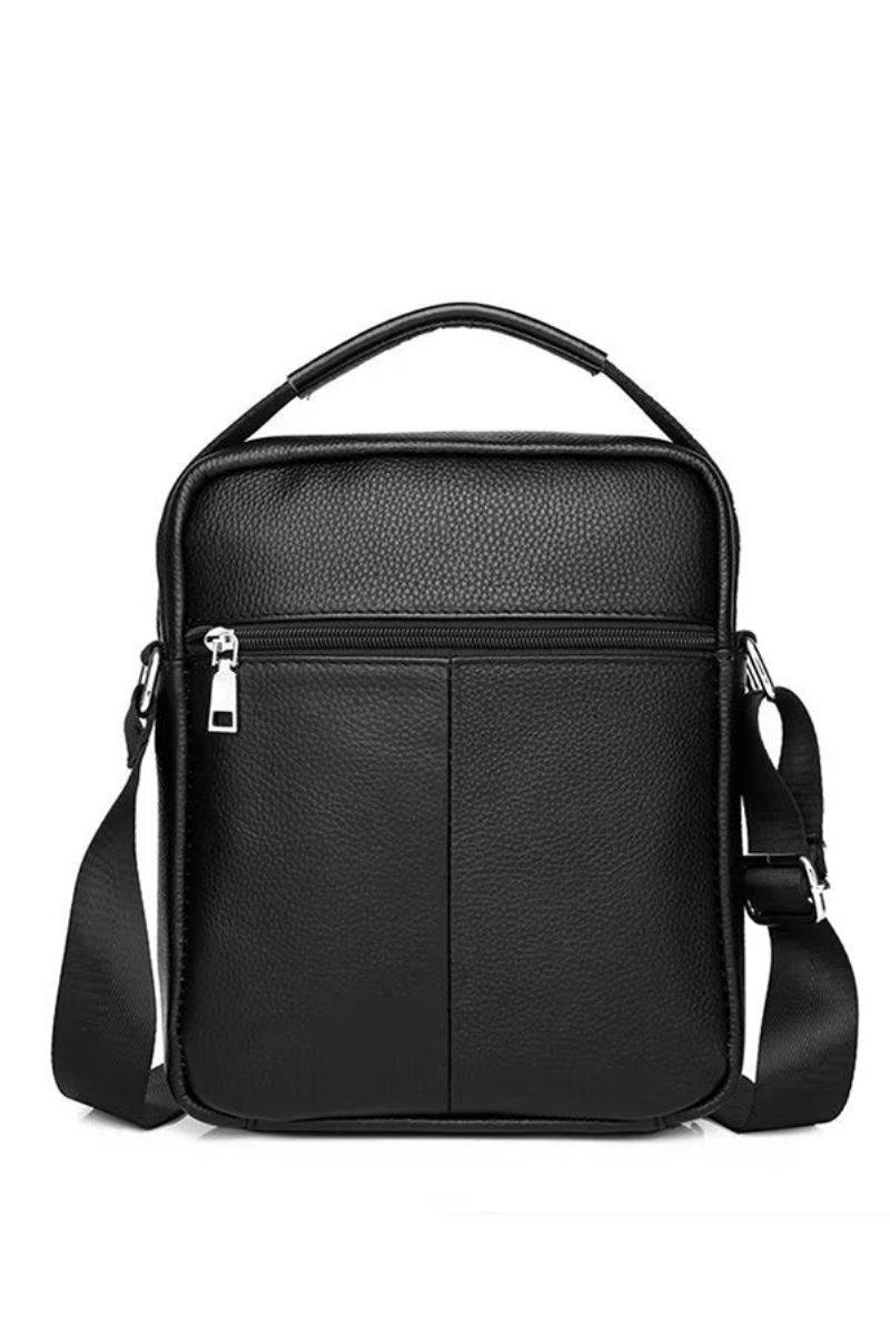 Bolsas Ombro Masculinas Estilo Soberano Breve Couro - Preto