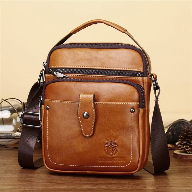 Bolsas Ombro Masculinas Majestic Journey Couro Holdall - Preto