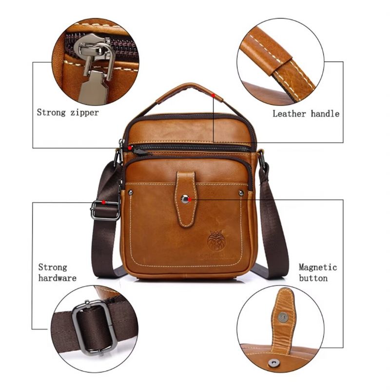 Bolsas Ombro Masculinas Majestic Journey Couro Holdall - Preto