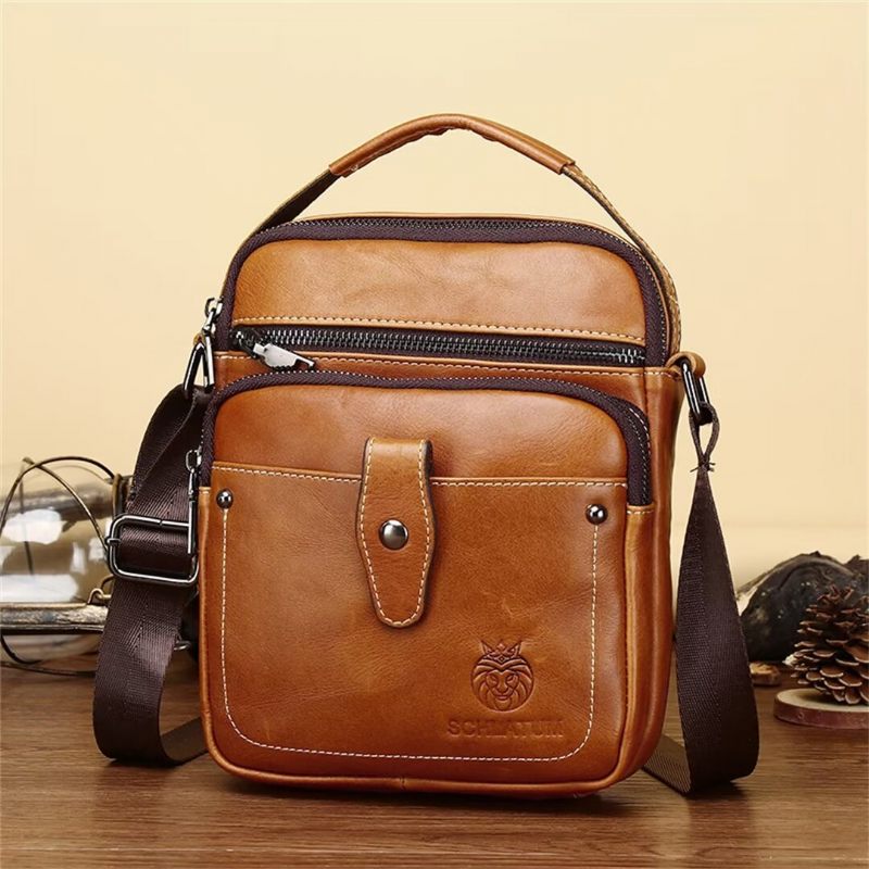 Bolsas Ombro Masculinas Majestic Journey Couro Holdall - Preto