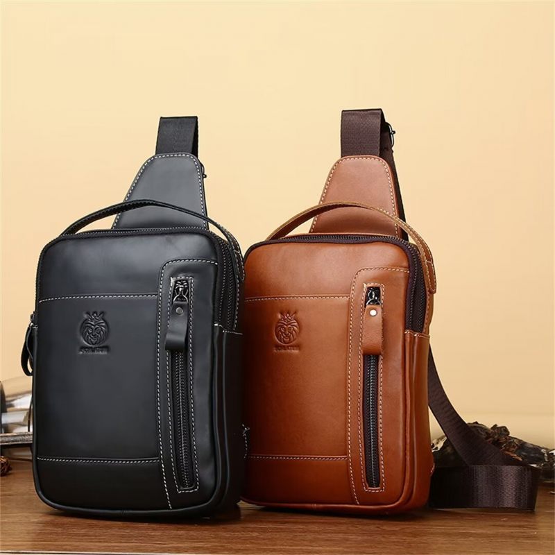 Bolsas Ombro Masculinas Metropolitan Leather Tote Classic - Preto