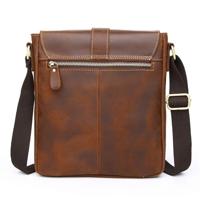 Bolsas Ombro Masculinas Noble Commuter Leather Tote - Café