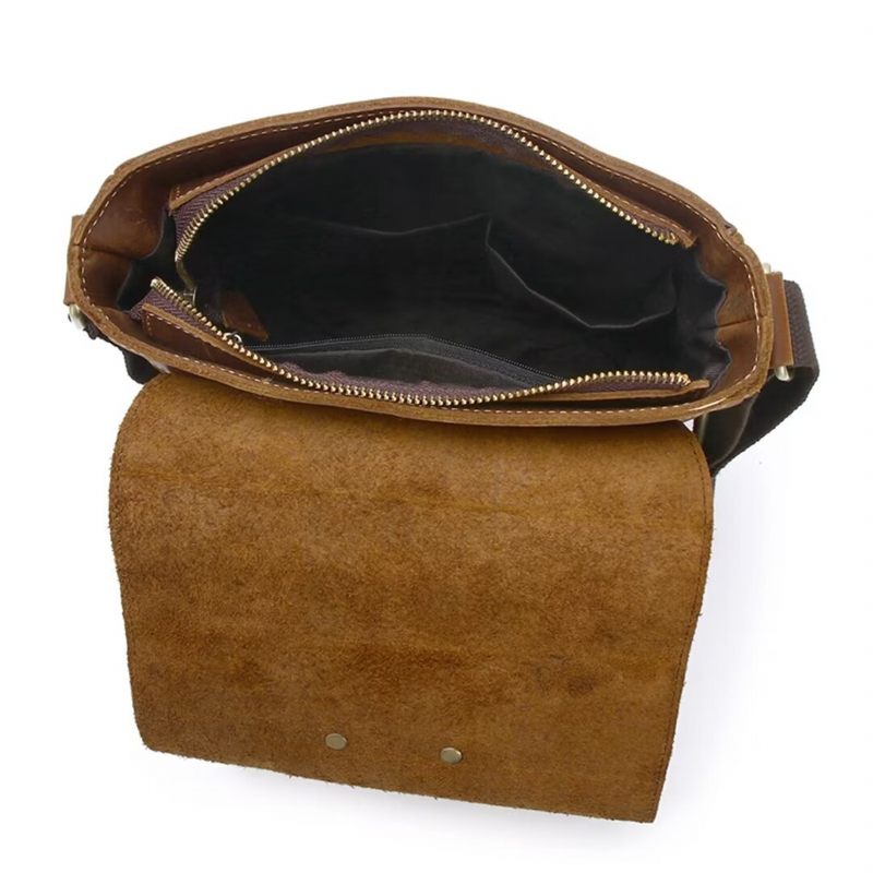 Bolsas Ombro Masculinas Noble Commuter Leather Tote - Café