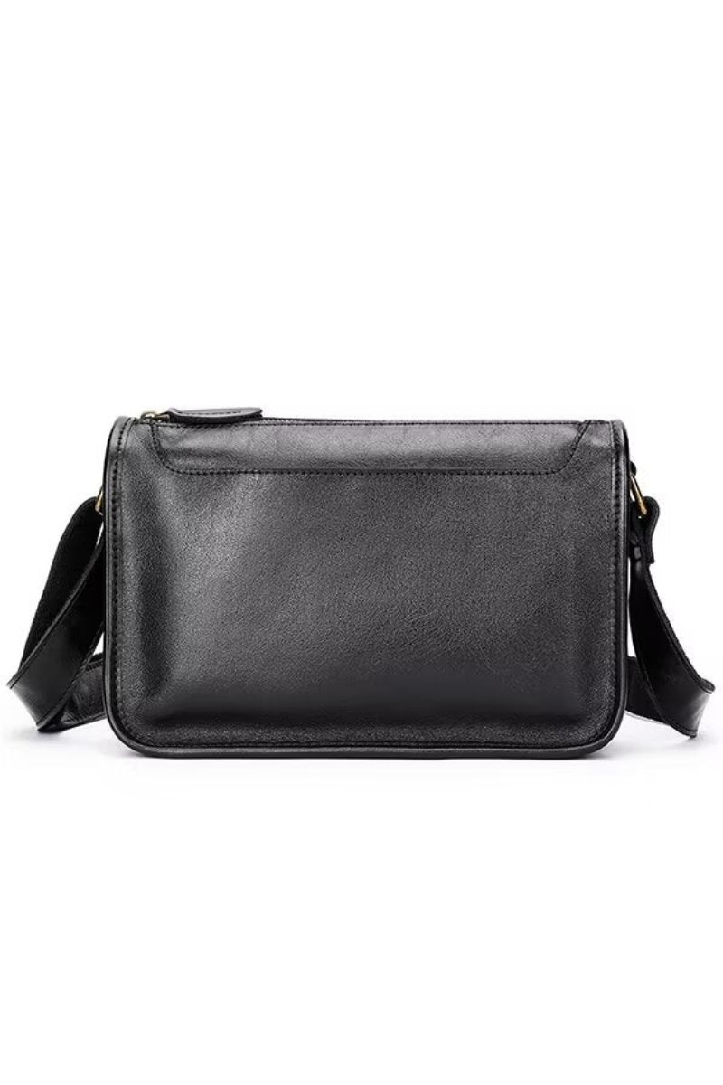 Bolsas Ombro Masculinas Regal Bolsa Couro Refinado - Preto1