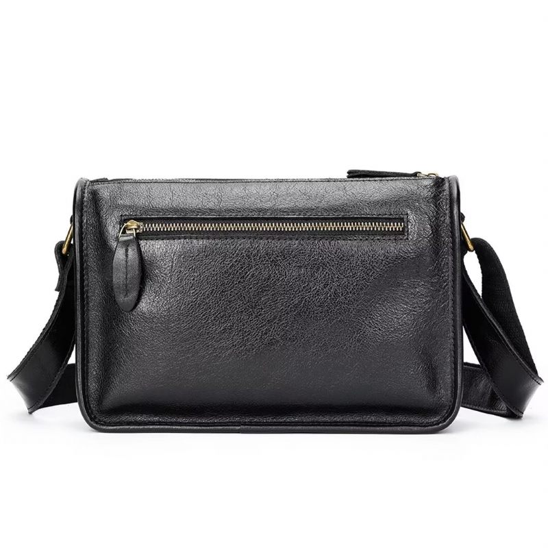 Bolsas Ombro Masculinas Regal Bolsa Couro Refinado - Preto1