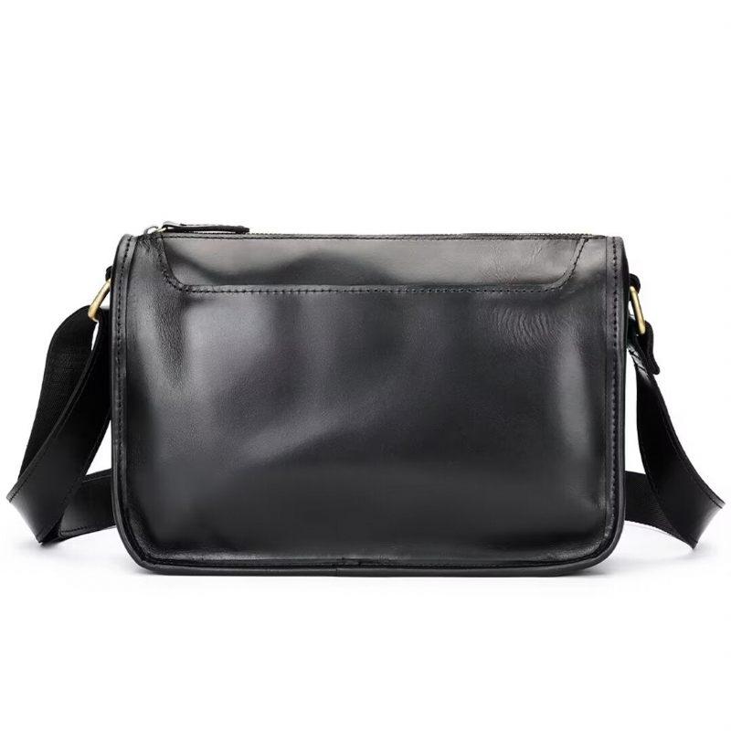 Bolsas Ombro Masculinas Regal Bolsa Couro Refinado - Preto1