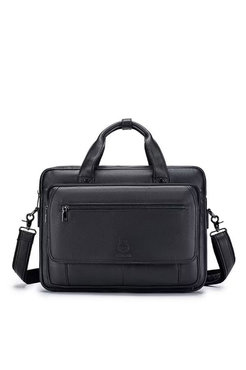 Bolsas Ombro Masculinas Urban Elite Leather Carryall - Preto