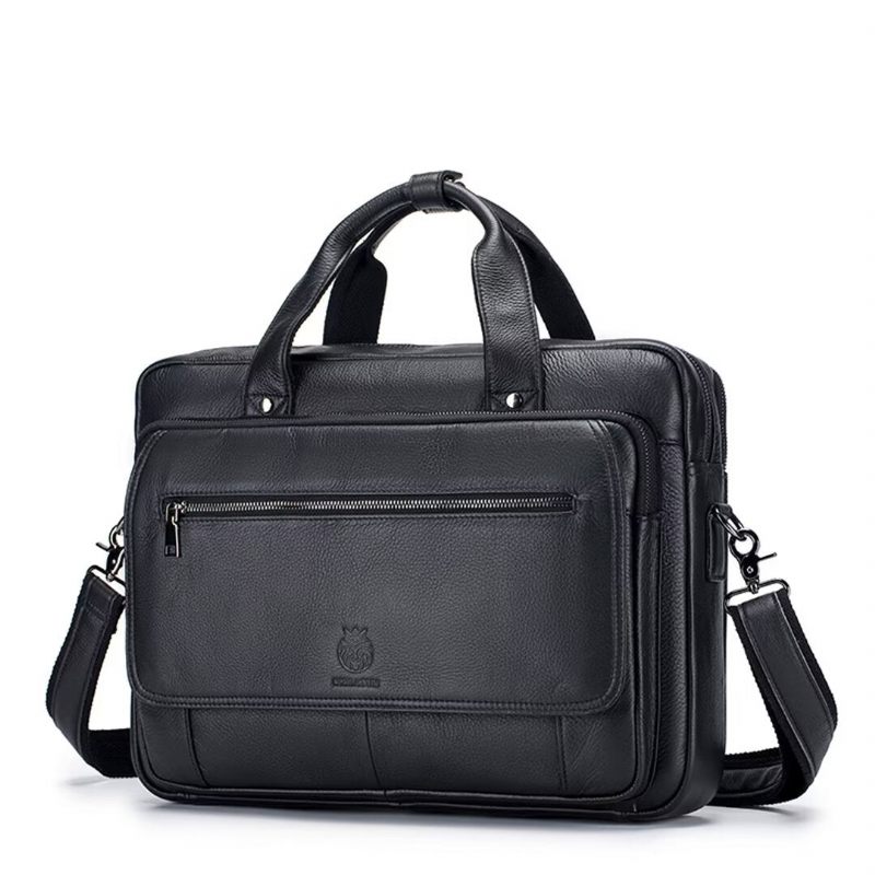 Bolsas Ombro Masculinas Urban Elite Leather Carryall - Preto