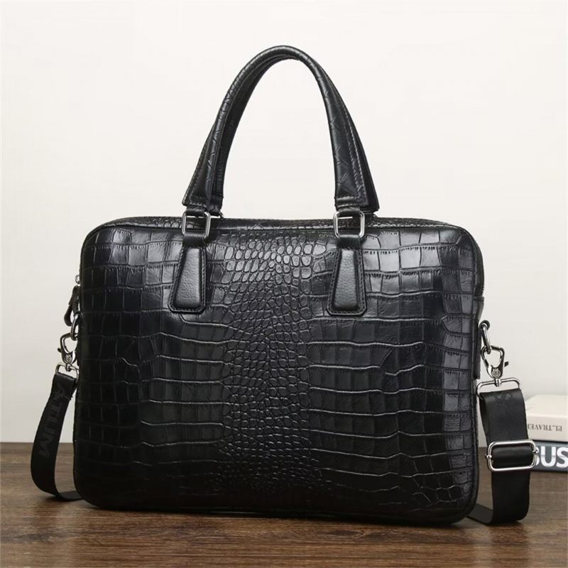 Bolsas Ombro Masculinas Vanguard Leather Square Tote - Preto