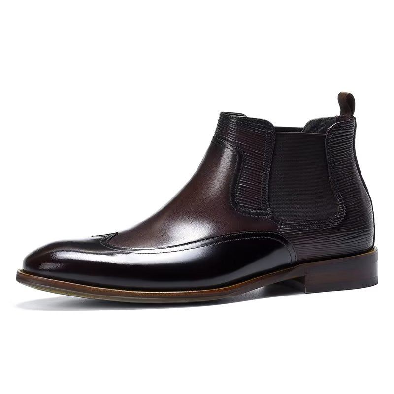 Botas Masculinas Chelsea Elegantes - Café