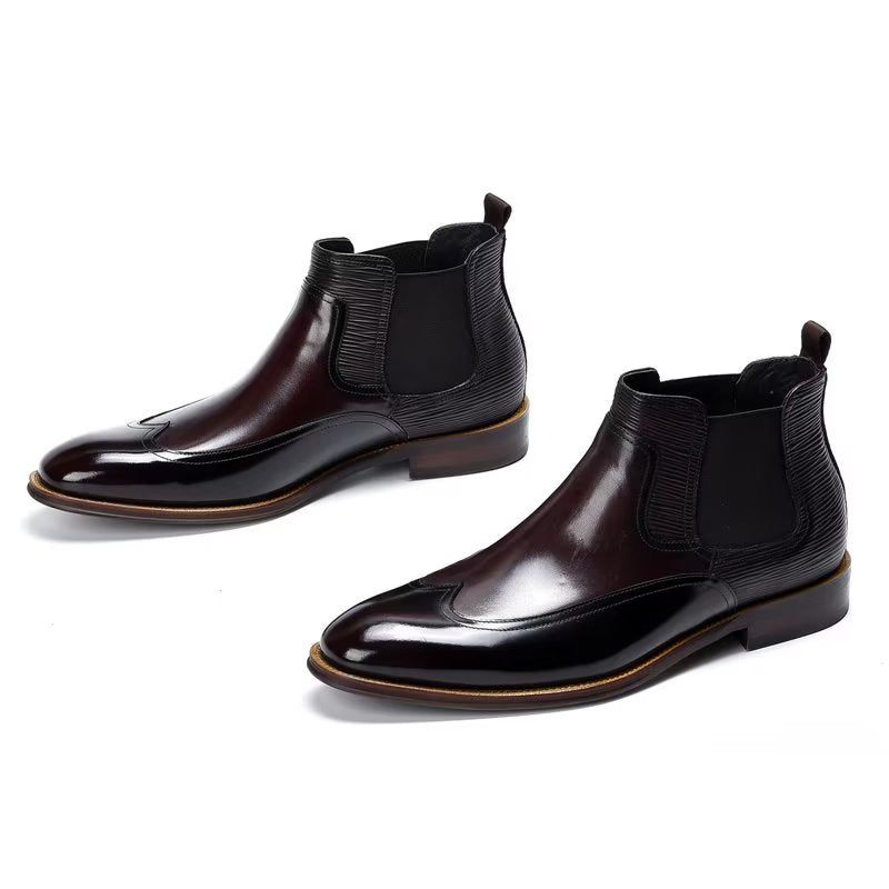 Botas Masculinas Chelsea Elegantes - Café