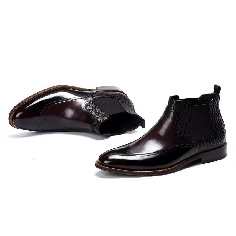 Botas Masculinas Chelsea Elegantes - Café