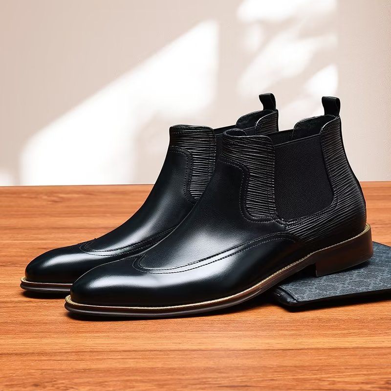 Botas Masculinas Chelsea Elegantes - Preto