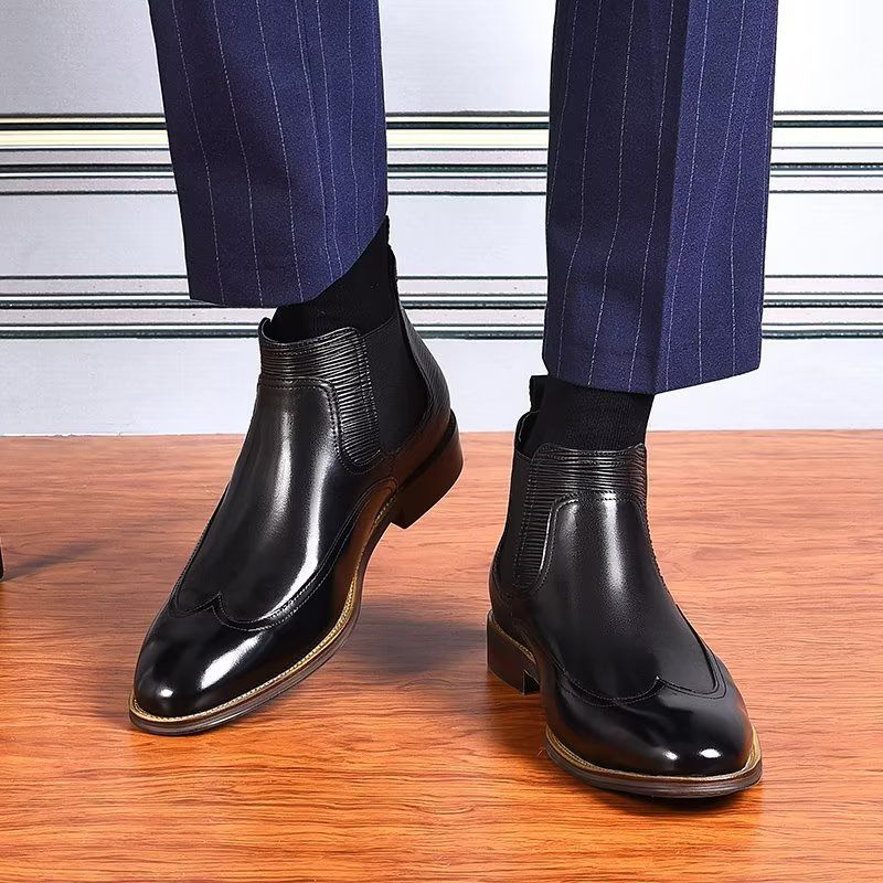 Botas Masculinas Chelsea Elegantes - Preto