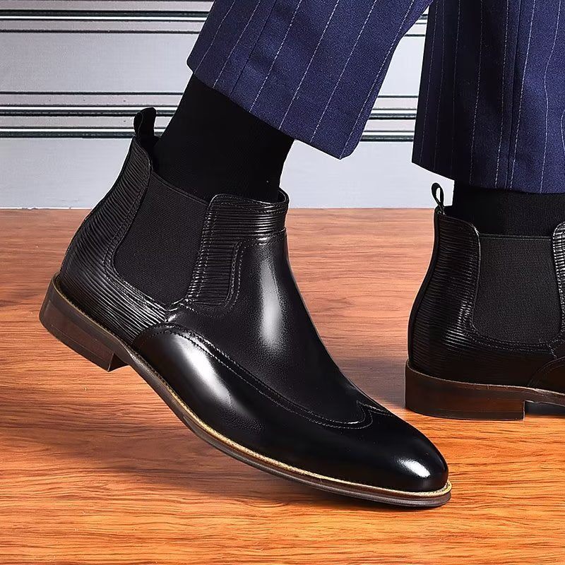 Botas Masculinas Chelsea Elegantes - Preto