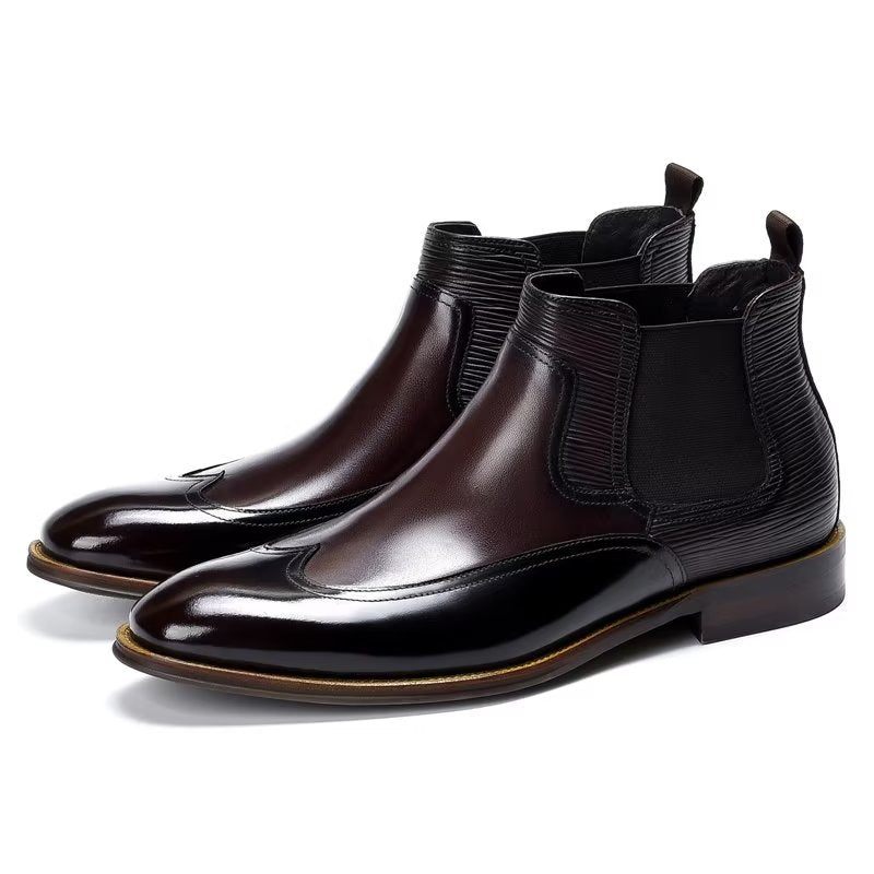 Botas Masculinas Chelsea Elegantes - Café