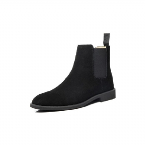 Botas Masculinas Chic Rome Com Relevo Pontiagudo Chelsea