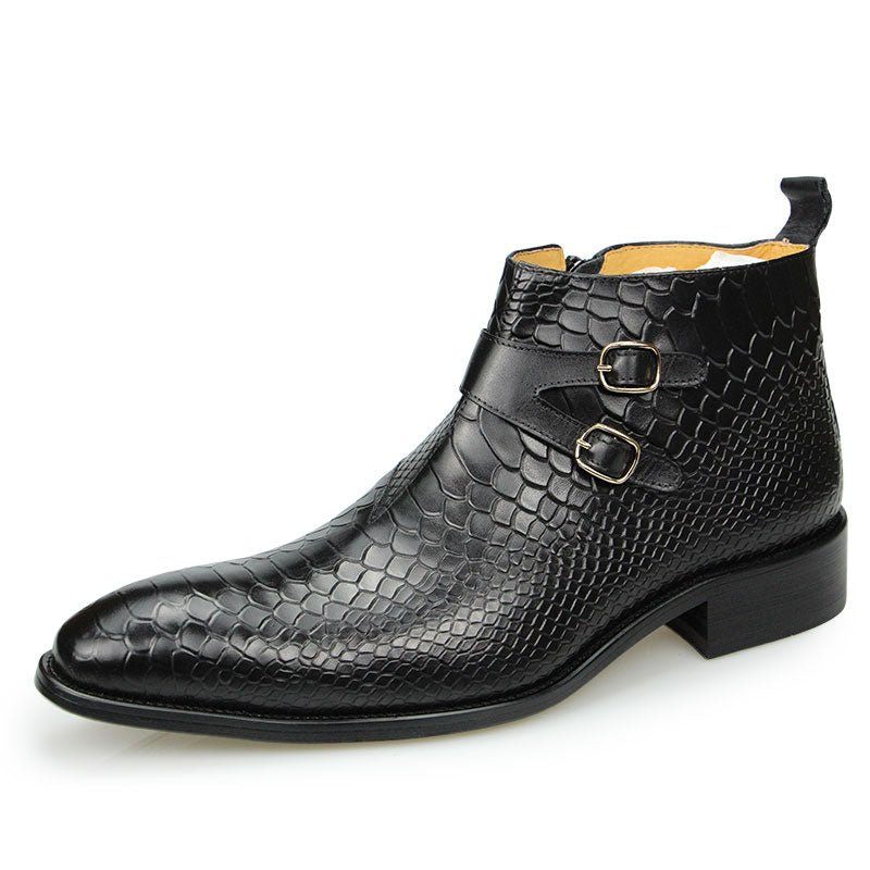 Botas Masculinas Chiques Croctex Com Bico Fino E Zíper