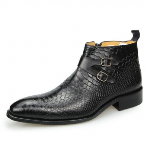 Botas Masculinas Chiques Croctex Com Bico Fino E Zíper