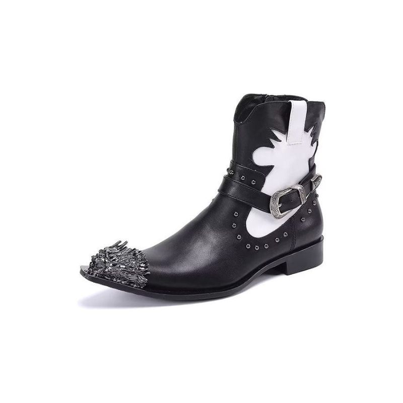 Botas Masculinas Chiques No Tornozelo - Preto