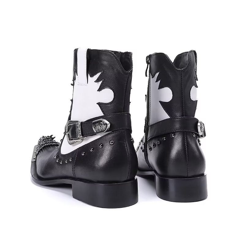 Botas Masculinas Chiques No Tornozelo - Preto