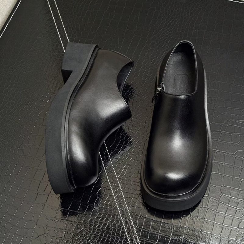 Botas Masculinas Clássicas Couro Slip-on - Preto