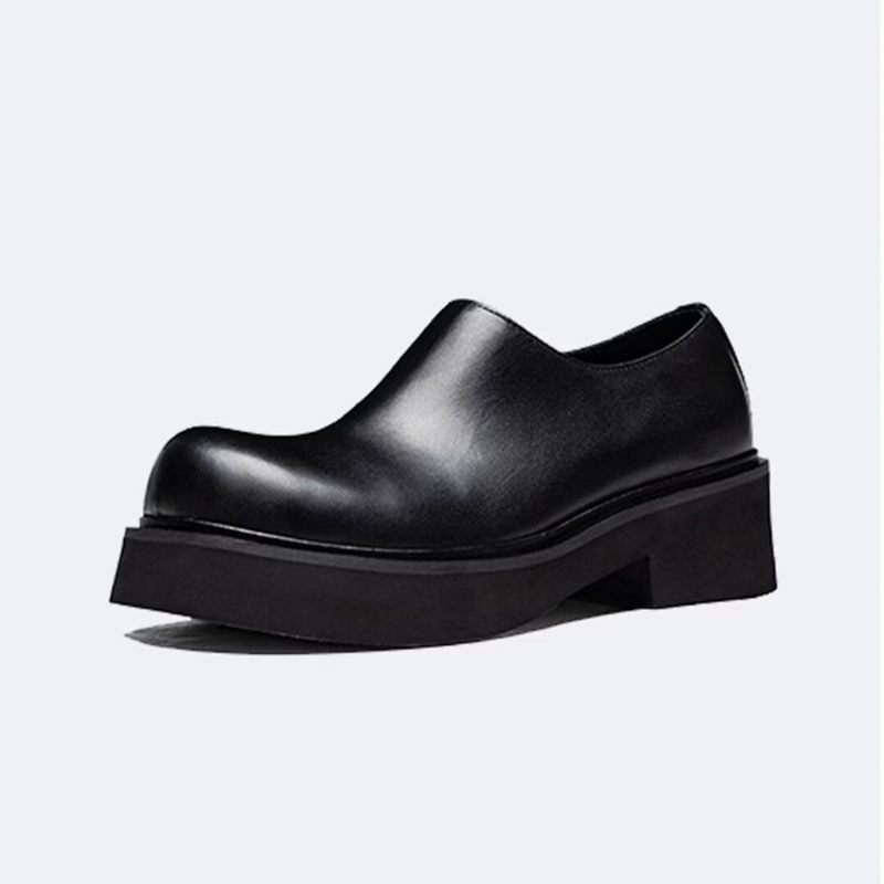 Botas Masculinas Clássicas Couro Slip-on - Preto