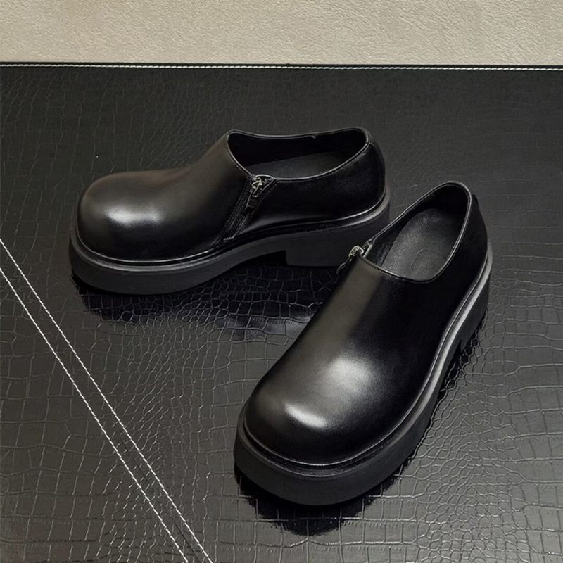 Botas Masculinas Clássicas Couro Slip-on - Preto