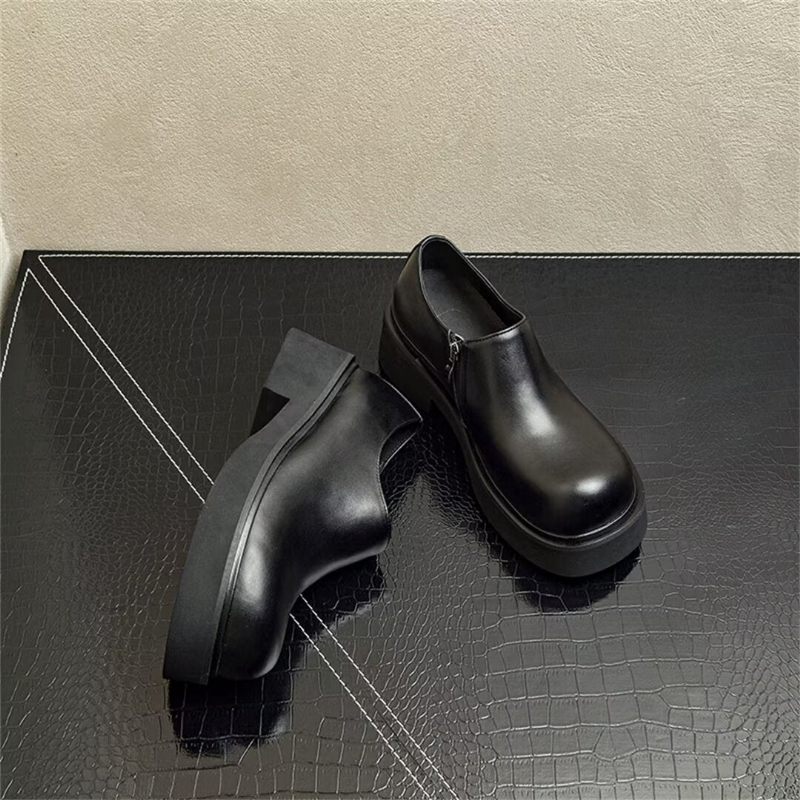 Botas Masculinas Clássicas Couro Slip-on - Preto