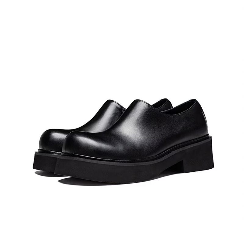 Botas Masculinas Clássicas Couro Slip-on - Preto