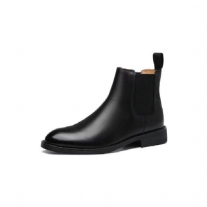 Botas Masculinas Com Bico Fino Chelsea Boots