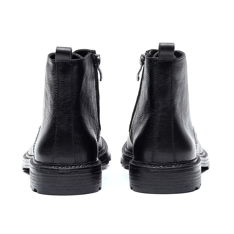 Botas Masculinas Com Cadarço - Preto