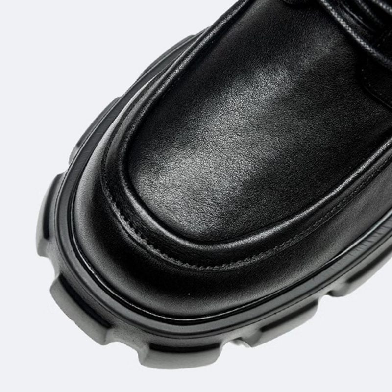 Botas Masculinas Com Cadarço E Lazer - Preto 