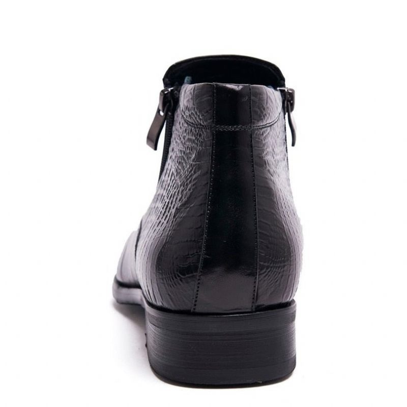 Botas Masculinas Com Zíper - Preto