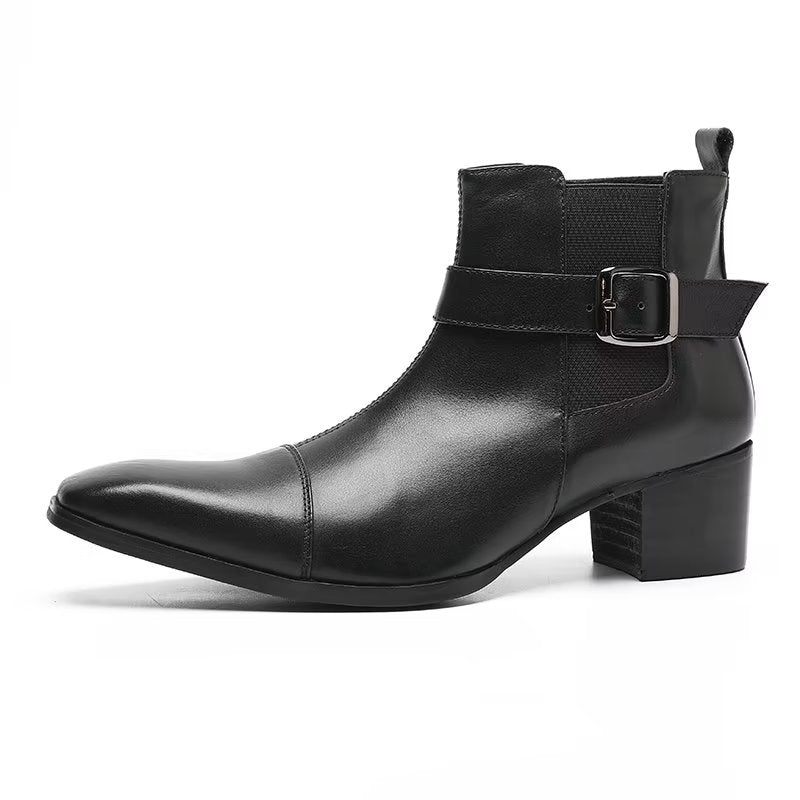 Botas Masculinas Couro - Preto