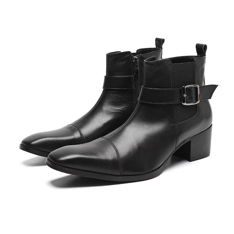 Botas Masculinas Couro - Preto