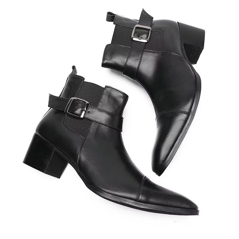 Botas Masculinas Couro - Preto