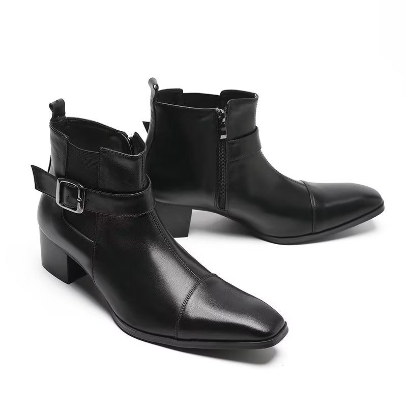 Botas Masculinas Couro - Preto