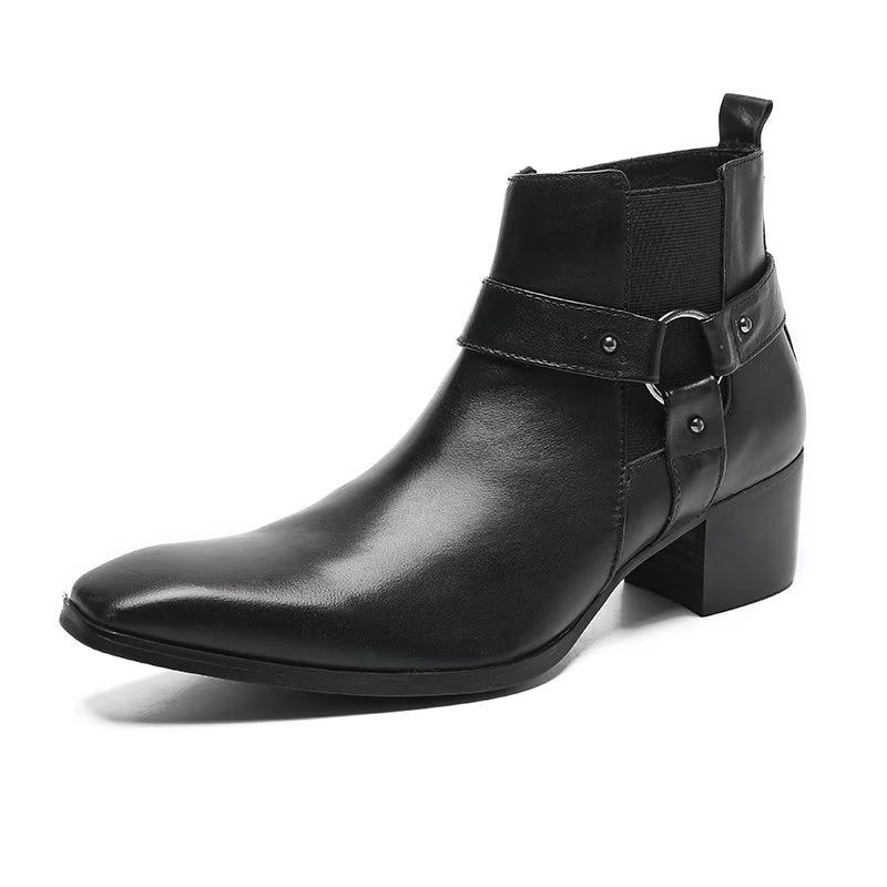 Botas Masculinas Couro - Preto