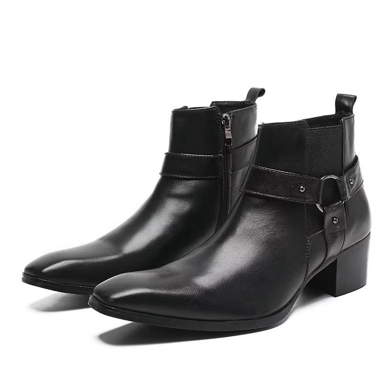 Botas Masculinas Couro - Preto