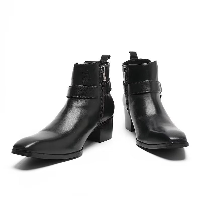 Botas Masculinas Couro - Preto