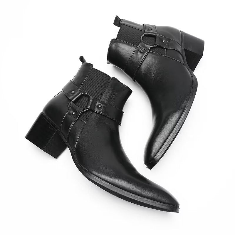 Botas Masculinas Couro - Preto