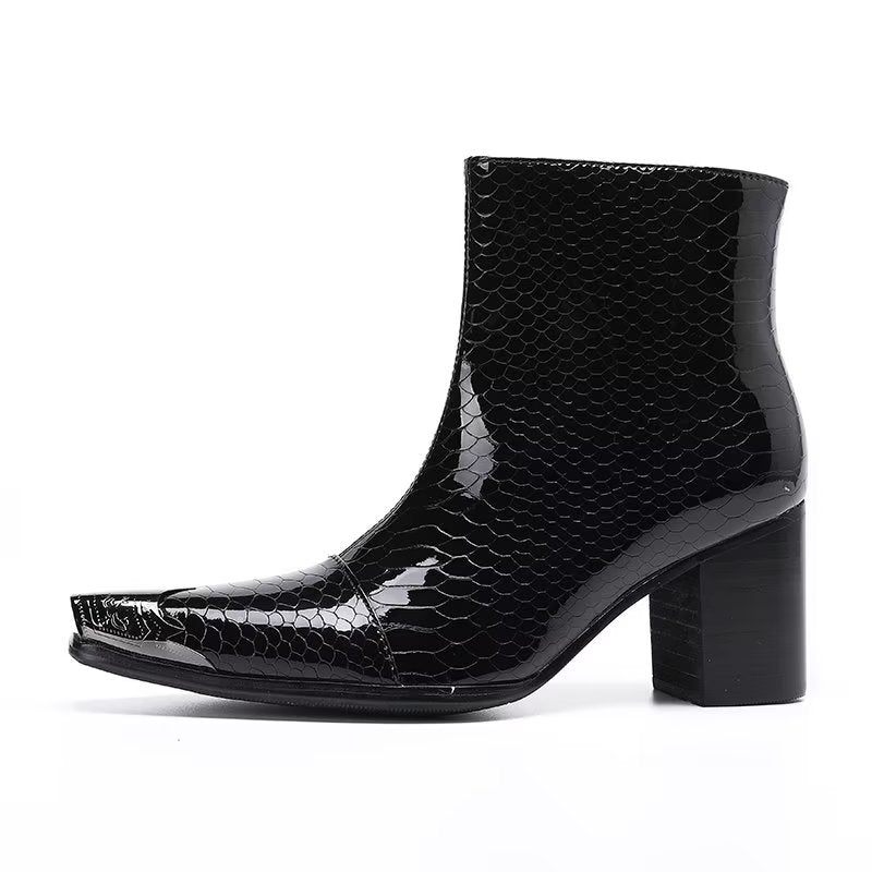 Botas Masculinas Couro - Preto