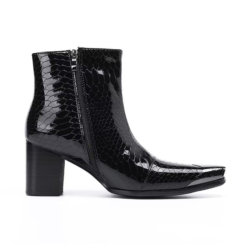 Botas Masculinas Couro - Preto