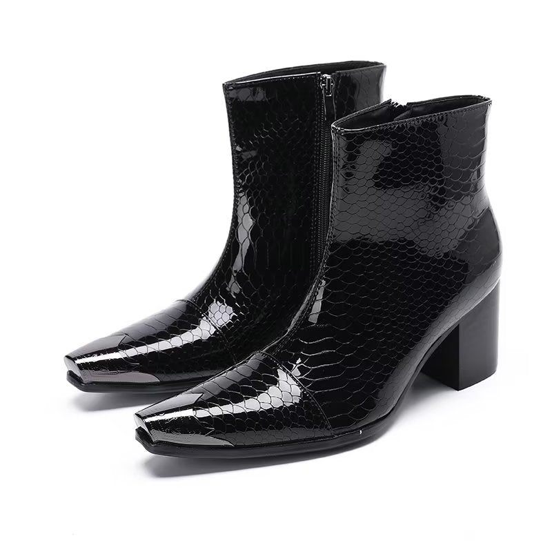 Botas Masculinas Couro - Preto