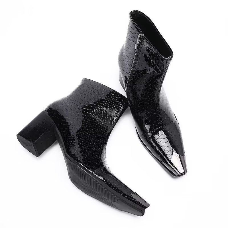 Botas Masculinas Couro - Preto