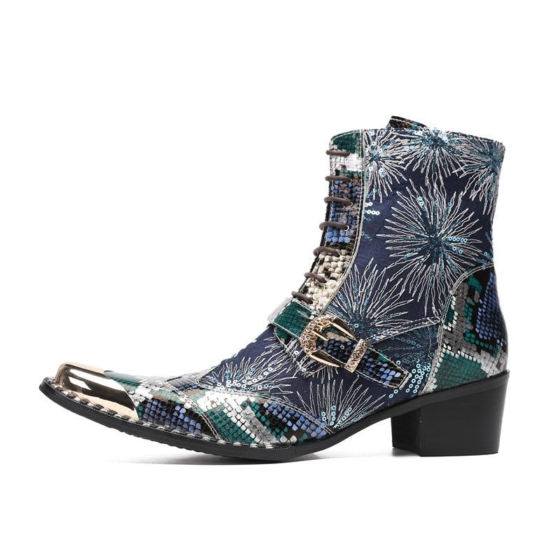 Botas Masculinas Couro - Azul