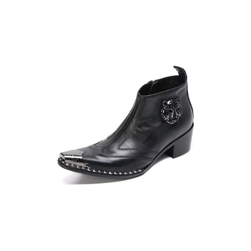 Botas Masculinas Couro Chique - Preto